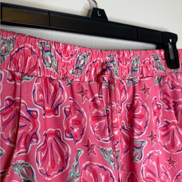 Simply Southern Wilmington Tassel Beach Seashell Printed Pink Shorts - Picture 3 of 6